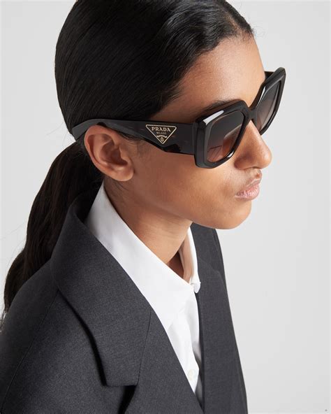 prada triangle logo sunglasses|Prada women's symbole sunglasses.